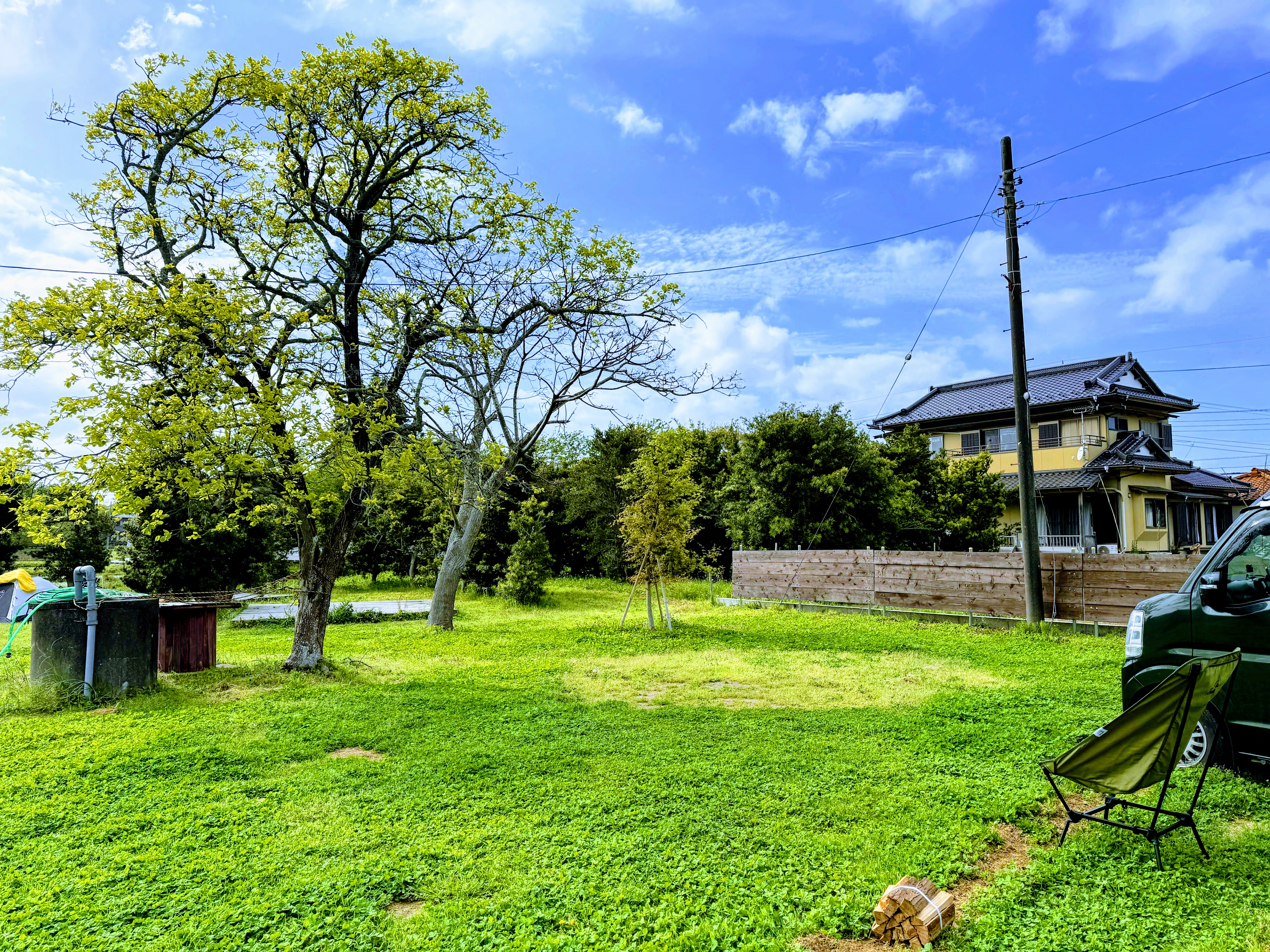 NANSO CAMP はらっぱサイトの全景